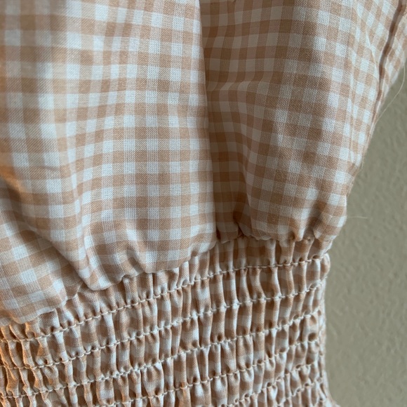 NWT J Crew Smocked Waist Tank in Gingham - Picture 4 of 4